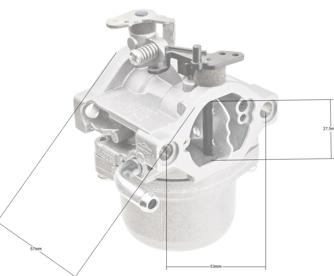 Gaźnik B&S Nikki Model 21 traktorek CZĘŚĆ ORYGINALNA 593432