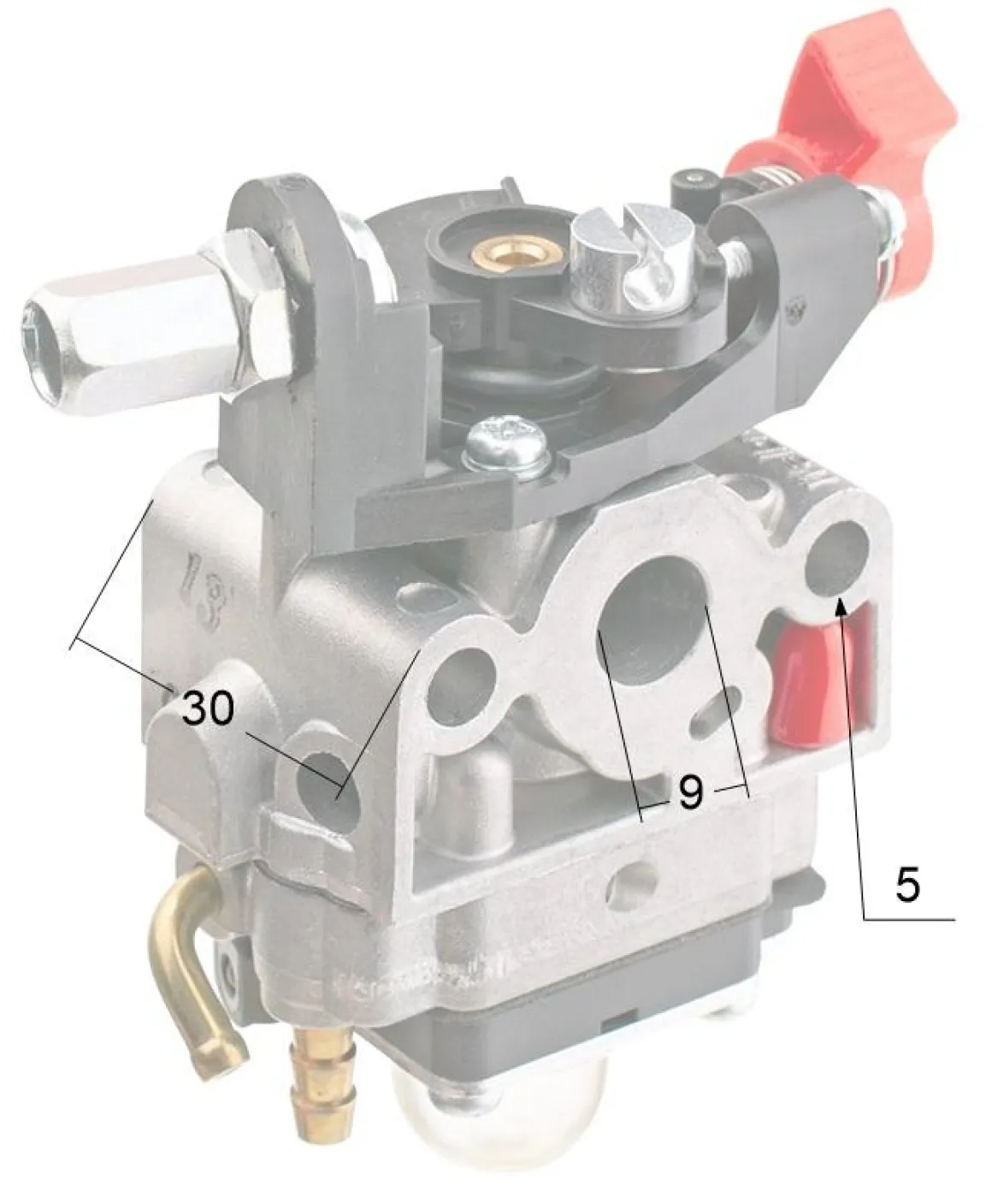 Gaźnik Kawasaki TH23/nożyce/ WYB-5