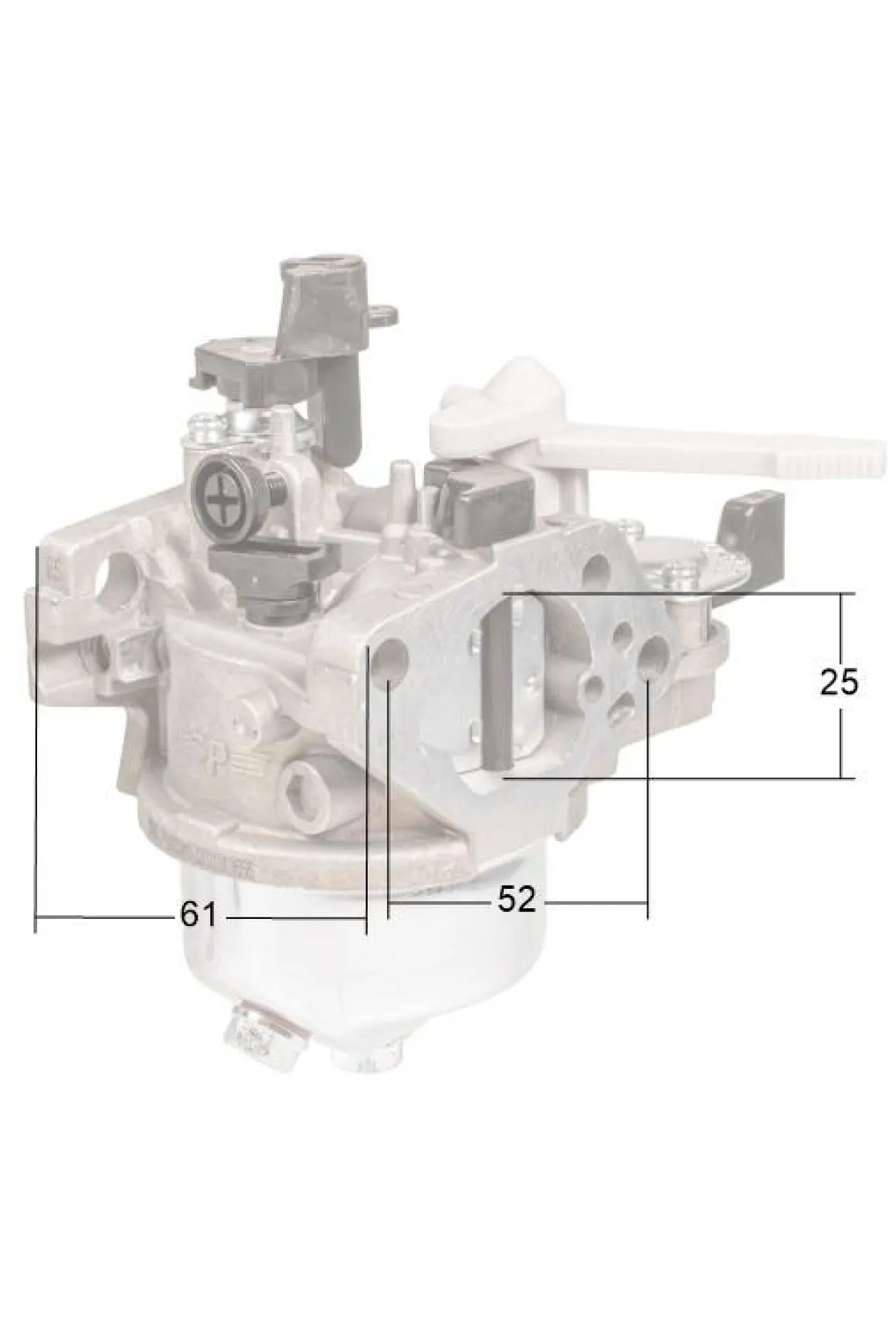 Gaźnik Loncin G270F LC177F CZĘŚĆ ORYGINALNA 170022240-0001