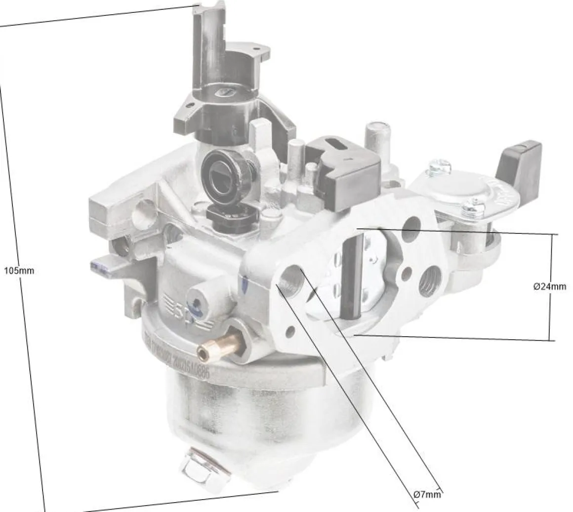 Gaźnik Loncin G200F zamiatarka ZM02 ZM04 ZM06 CZĘŚĆ ORYGINALNA 170021087-0001