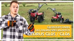 Glebogryzarka spalinowa Cedrus GL05 7KM 85cm 3 biegi