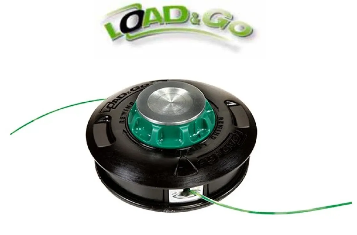 GŁOWICA DO KOS ŻYŁKOWA OLEO-MAC LOAD&GO 130mm x 3mm EXTRALIFE M10x1.25 LHF z metalowym pokrętłem EFCO 63129015 - OFICJALNY DYSTRYBUTOR - AUTORYZOWANY DEALER OLEO MAC