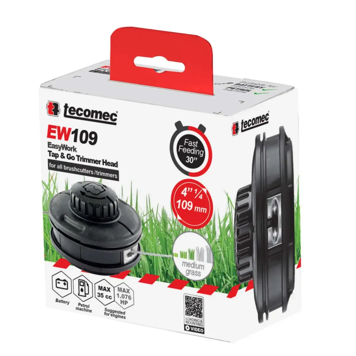 GŁOWICA ŻYŁKOWA TECOMEC LOAD&GO 2.4 MM Ø109 MM 50729004