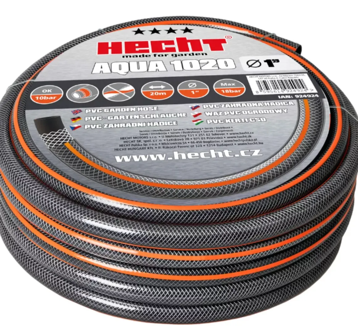 HECHT AQUA 1020 WĄŻ OGRODOWY SZLAUF SZLAUCH 20M 1" PRAKTYCZNY - OFICJALNY DYSTRYBUTOR - AUTORYZOWANY DEALER HECHT