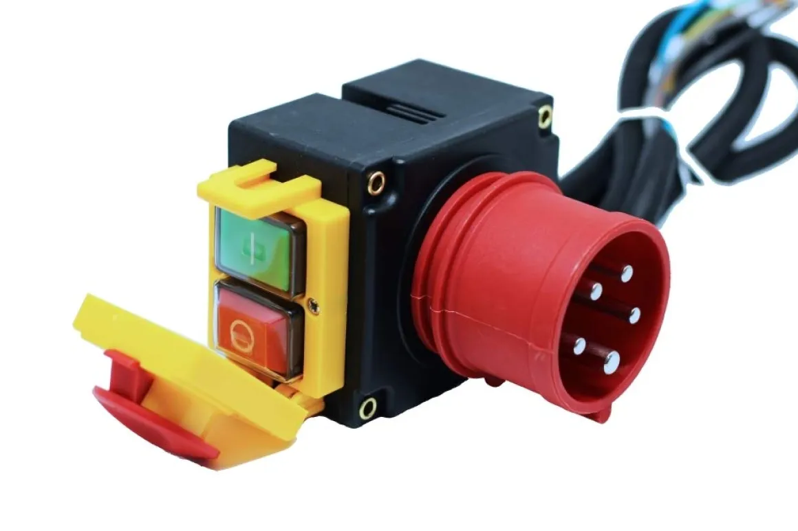 KEDU KOA7 400V Wyłącznik elektromagnetyczny z pokrywą STOP, zespół włącznika silnika