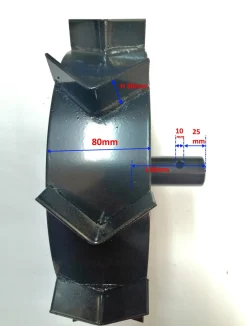 KOŁA ŁOPATKOWE METALOWE ŻELAZNE DO GLEBOGRYZARKI MASTERCUT HSDT80 OŚ 28mm ŚREDNICA 360mm