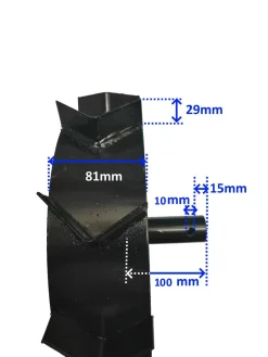 KOŁA ŁOPATKOWE METALOWE ŻELAZNE DO GLEBOGRYZARKI MASTERCUT , TRIUNFO S48, S50, S60, PTT90, HSDT100TS OŚ 26mm ŚREDNICA 440mm