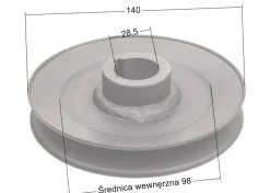 Koło pasowe Ferris sprzęgło IS700 CZĘŚĆ ORYGINALNA 5103558