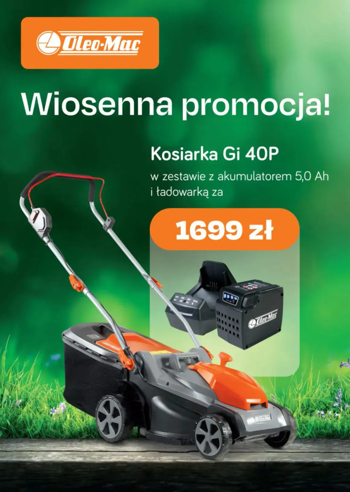 KOSIARKA AKUMULATOROWA OLEO-MAC GI 44 T (40V) 54159001