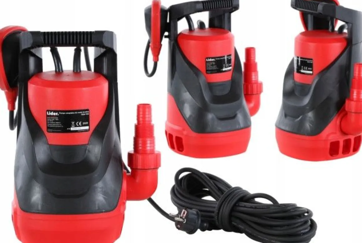 LIDER FBW900 POMPA ZANURZENIOWA ZATAPIALNA DO WODY BRUDNEJ CZYSTEJ OGRODOWA 900W 14000 l/h - OFICJALNY DYSTRYBUTOR - AUTORYZOWANY DEALER LIDER