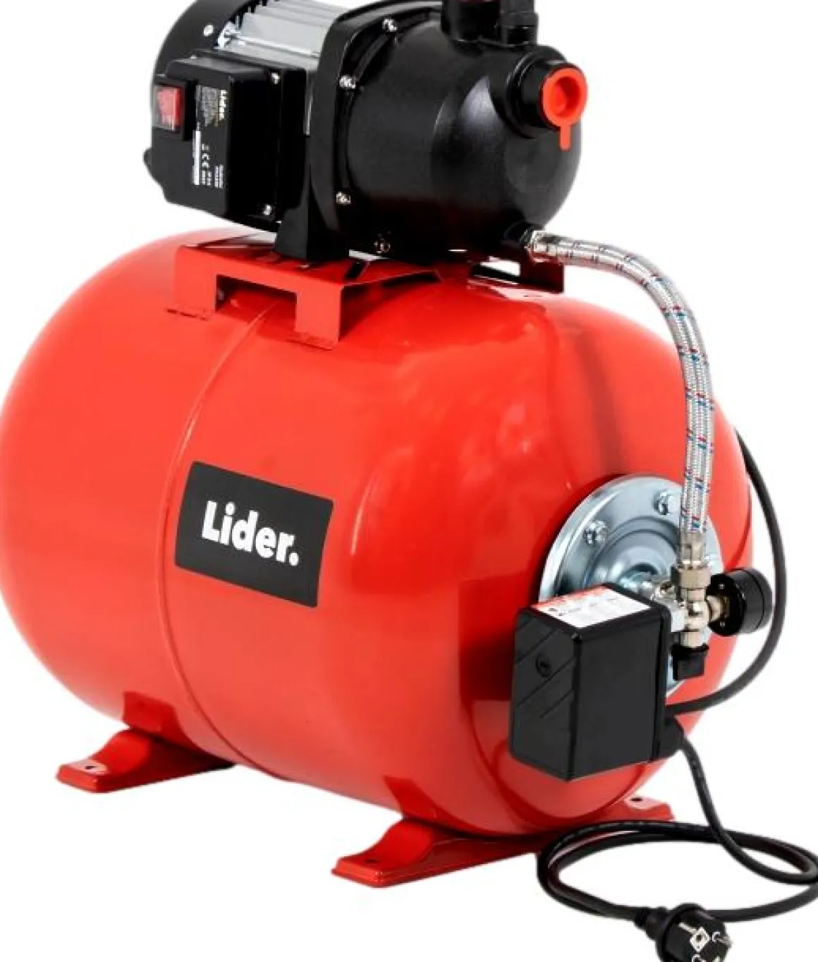 LIDER FH1250 POMPA DO WODY HYDROFOROWA HYDROFOR ZE ZBIORNIKIEM 50L OGRODOWA DO NAWADNIANIA 1200W 4600 l/h