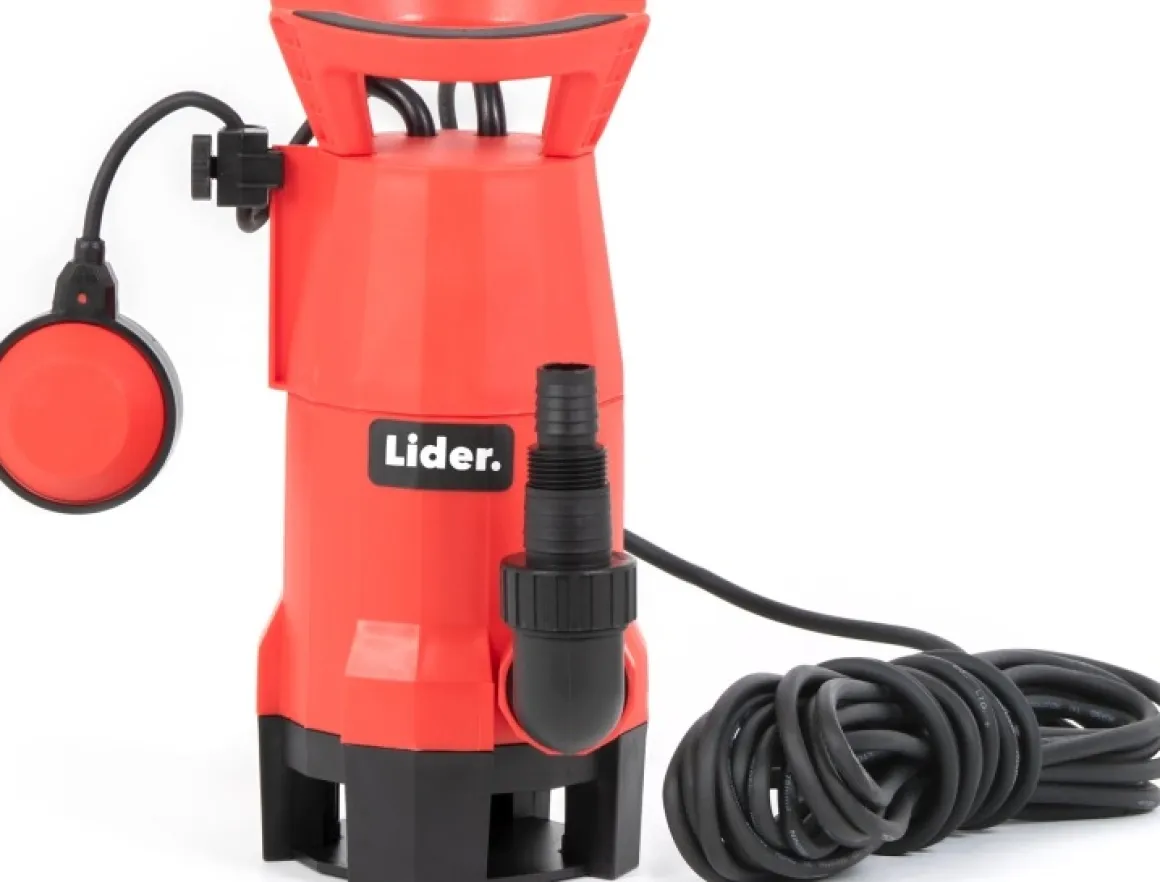 LIDER PWB400 POMPA ZANURZENIOWA ZATAPIALNA DO WODY BRUDNEJ CZYSTEJ OGRODOWA 450W 7500 l/h - OFICJALNY DYSTRYBUTOR - AUTORYZOWANY DEALER LIDER