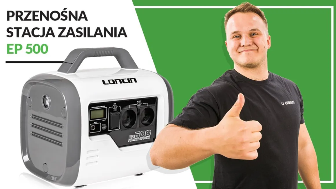 LONCIN EP500 STACJA ZASILANIA BANK MAGAZYN ENERGI AGREGAT POWERBANK STACJA ZASILAJĄCA 560Wh moc 500VA EWIMAX - OFICJALNY DYSTRYBUTOR - AUTORYZOWANY DEALER CEDRUS