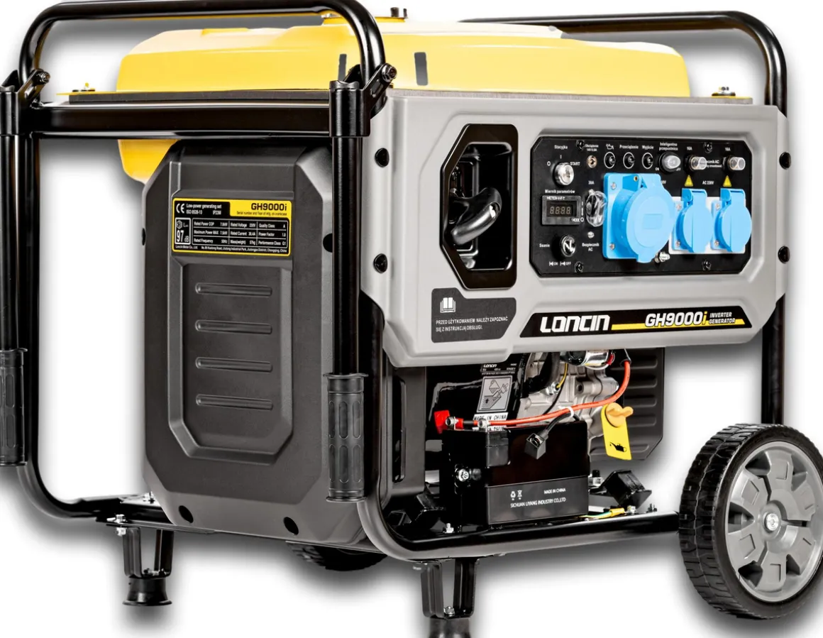 LONCIN GH9000I AGREGAT GENERATOR INWERTOROWY PRĄDOTWÓRCZY INWERTEROWY WALIZKOWY 230V 7.5 KW ESTART - ROZRUSZNIK - EWIMAX - OFICJALNY DYSTRYBUTOR - AUTORYZOWANY DEALER CEDRUS