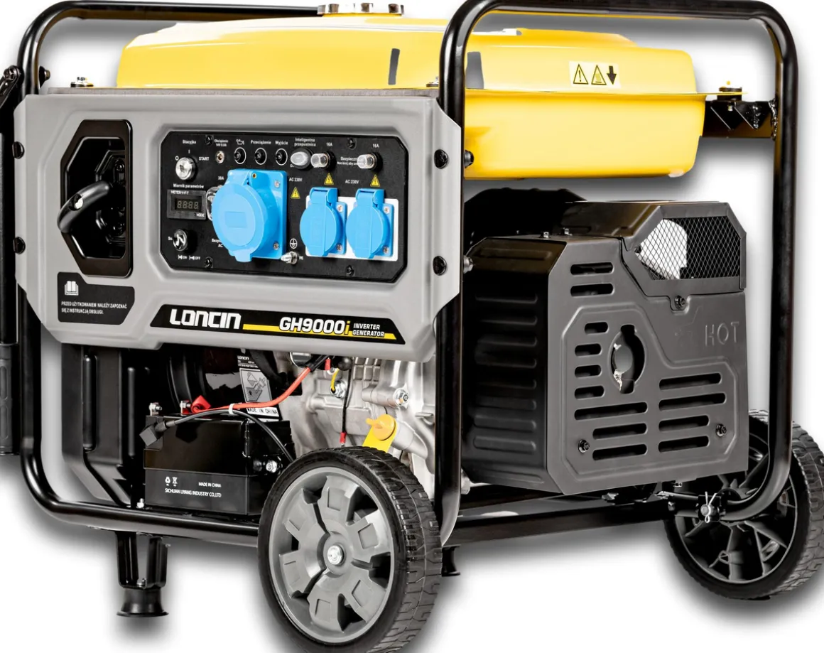LONCIN GH9000I AGREGAT GENERATOR INWERTOROWY PRĄDOTWÓRCZY INWERTEROWY WALIZKOWY 230V 7.5 KW ESTART - ROZRUSZNIK - EWIMAX - OFICJALNY DYSTRYBUTOR - AUTORYZOWANY DEALER CEDRUS
