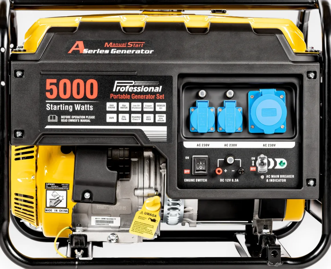 LONCIN LC5000-AS MOCNY AGREGAT GENERATOR PRĄDOTWÓRCZY 3x230V AVR 5kW - EWIMAX OFICJALNY DYSTRYBUTOR - AUTORYZOWANY DEALER LONCIN