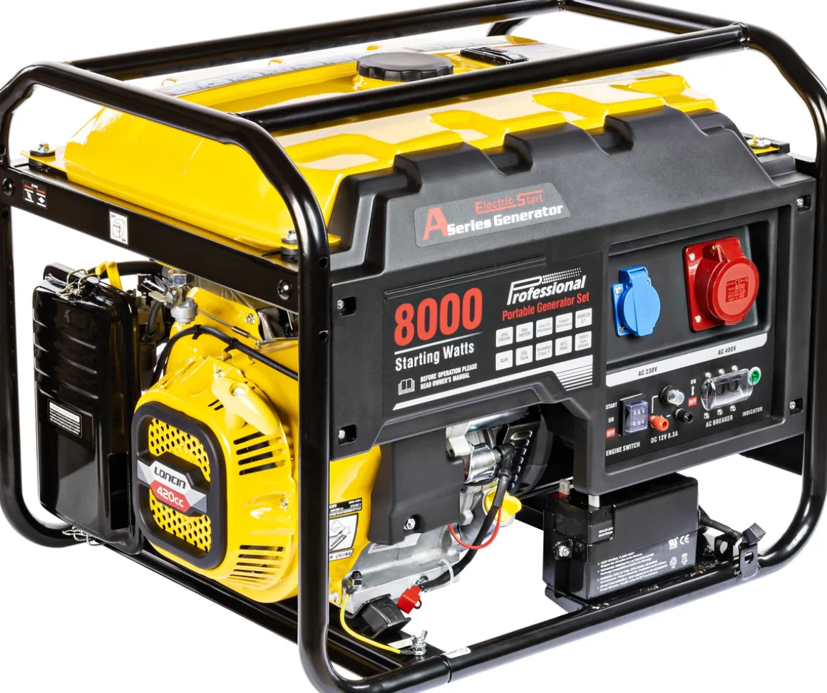 LONCIN LC8000D-AS MOCNY AGREGAT GENERATOR PRĄDOTWÓRCZY 230V / 400V AVR 6,5kW - EWIMAX OFICJALNY DYSTRYBUTOR - AUTORYZOWANY DEALER LONCIN