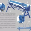MAAD ZGL-2000/0.7 LEKKA ZAGINARKA GIĘTARKA KRAWĘDZIARKA DEKARSKA DO BLACHY WERSJA LEKKA - PRZENOŚNA MAAD ZGL-2000/0.7 mm