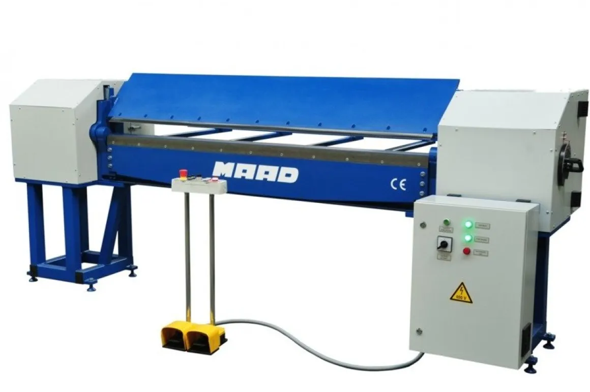MAAD ZGM-2000/2.0 ZAGINARKA GIĘTARKA KRAWĘDZIARKA DO BLACHY MECHANICZNA ELEKTRYCZNA MAAD ZGM-2000/2.0