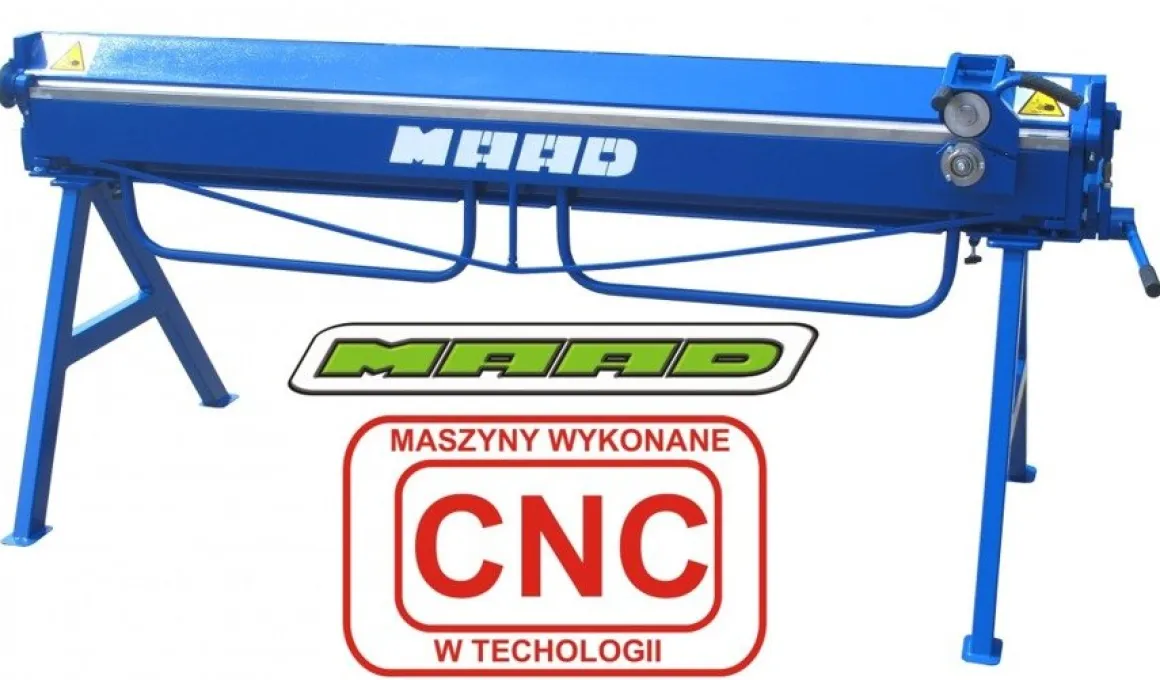 MAAD ZG-2000/1.2 ZAGINARKA GIĘTARKA KRAWĘDZIARKA DEKARSKA DO BLACHY Z MOŻLIWOŚCIĄ CIĘCIA MAAD ZG-2000/1.2 mm