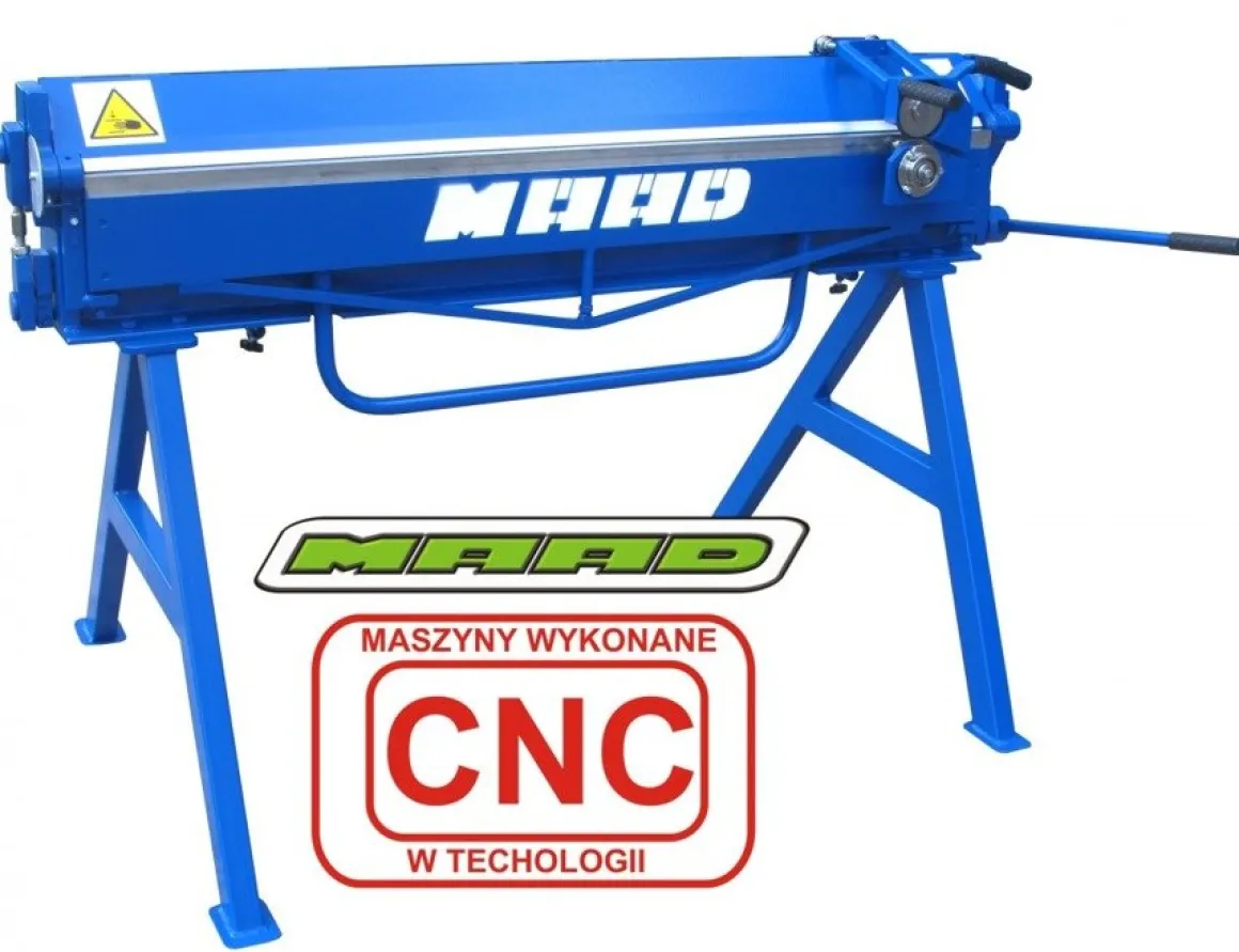 MAAD ZG-1400/0.8 Zaginarka giętarka krawędziarka dekarska do blachy 0,8 mm z cięciem