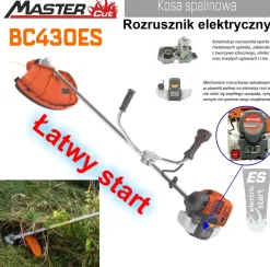 MASTERCUT BC430ES KOSA SPALINOWA Z ROZRUSZNIKIEM ELEKTRYCZNYM ESTART KOSA DO TRAWY WYKASZARKA PODKASZARKA PODCINARKA 2,2KM