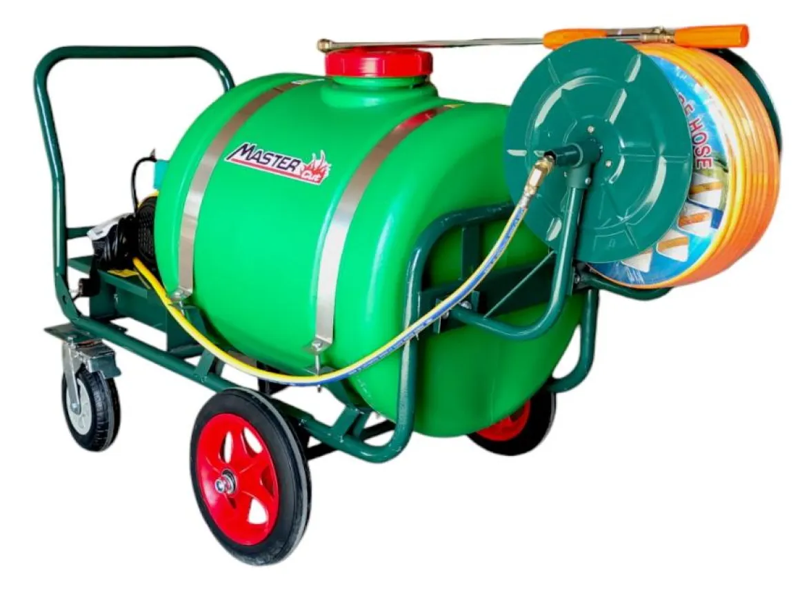 MasterCut FH-36F OPRYSKIWACZ WÓZKOWY ELEKTRYCZNY JEZDNY TACZKOWY WÓZKOWY NA KOŁACH 160L ZASILANIE 230V 50HZ