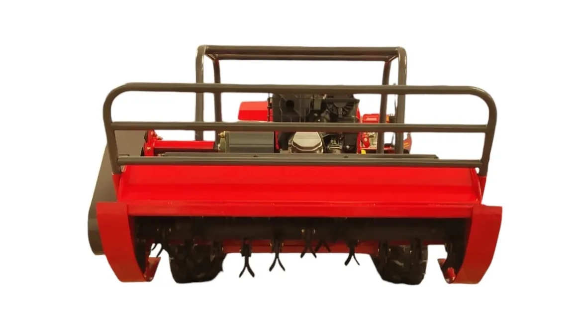MASTERCUT JFRC100S KOSIARKA BIJAKOWA ROBOT KOSZĄCY ZDALNIE STEROWANY KOSIARKA HYBRYDOWA GĄSIENICOWA SPALINOWA TRAKTOREK POD PANELE Z NAPĘDEM NA PILOTA FOTOWOLTAIKA 100cm