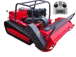 MASTERCUT JFRC100S KOSIARKA BIJAKOWA ROBOT KOSZĄCY ZDALNIE STEROWANY KOSIARKA HYBRYDOWA GĄSIENICOWA SPALINOWA TRAKTOREK POD PANELE Z NAPĘDEM NA PILOTA FOTOWOLTAIKA 100cm