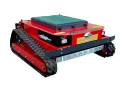 MASTERCUT JFRC90S KOSIARKA BIJAKOWA ROBOT KOSZĄCY ZDALNIE STEROWANY KOSIARKA HYBRYDOWA GĄSIENICOWA SPALINOWA TRAKTOREK POD PANELE Z NAPĘDEM NA PILOTA FOTOWOLTAIKA 90cm
