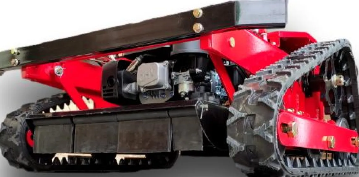 MASTERCUT JFRC55S ROBOT KOSZĄCY ZDALNIE STEROWANY KOSIARKA HYBRYDOWA GĄSIENICOWA SPALINOWA TRAKTOREK POD PANELE Z NAPĘDEM NA PILOTA