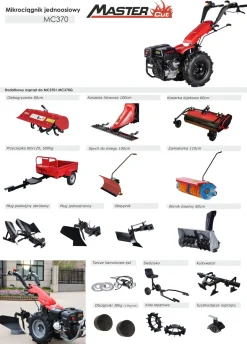 MASTERCUT MC370 TRAKTOREK TRAKTOR JEDNOOSIOWY MIKROCIĄGNIK GLEBOGRYZARKA DZIK WOM JANSEN AGRO GRILLO MURATORI - EWIMAX - OFICJALNY DYSTRYBUTOR - AUTORYZOWANY DEALER MASTERCUT