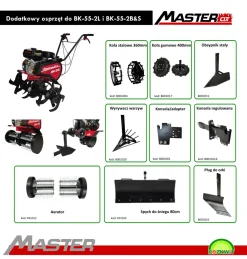 MASTERCUT POWERCUT BK55 2L GLEBOGRYZARKA SPALINOWA KULTYWATOR 6.5KM HORTMASZ HGS 155 L = HECHT 785 = LIDER HANDY SG200HL