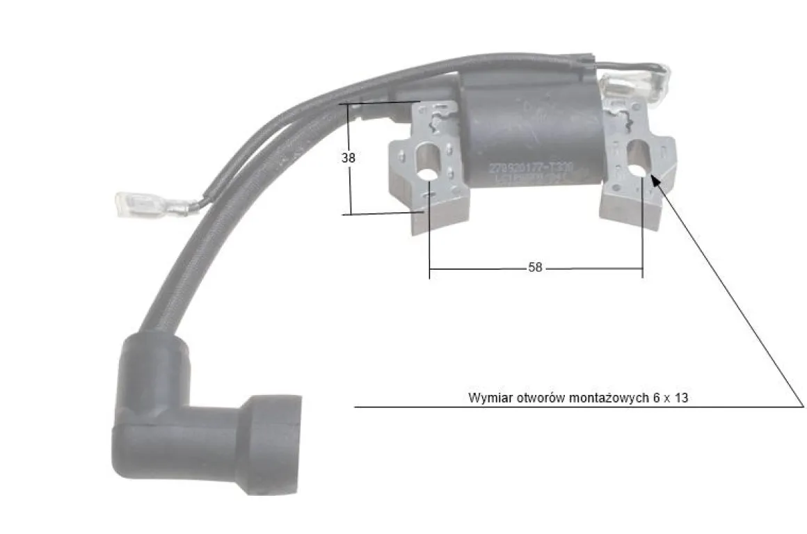 Moduł zapłonowy Loncin cewka 1P65F 1P70F 1P61F CZĘŚĆ ORYGINALNA 270920177-0001