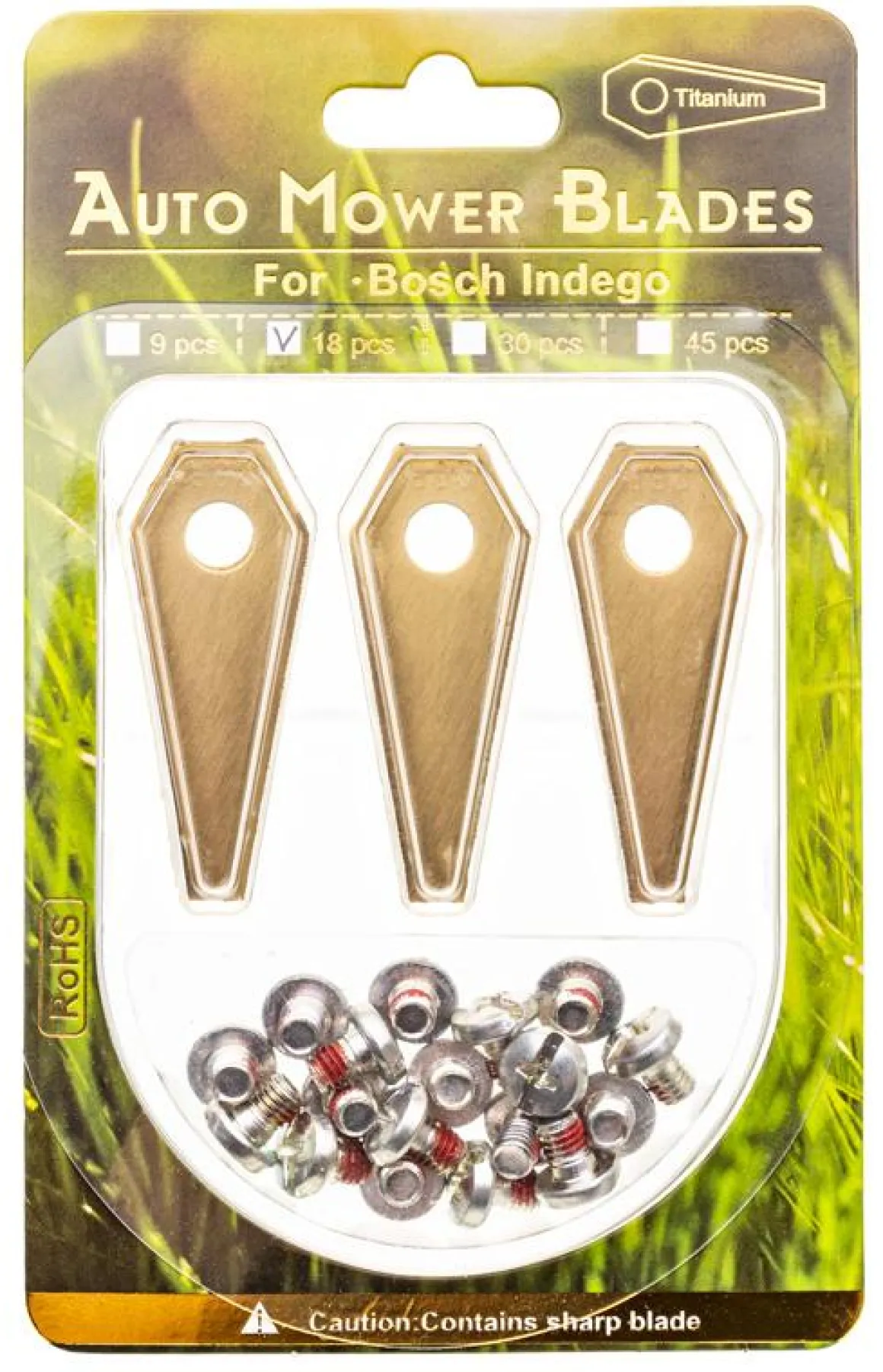 Nóż kosiarki automatycznej Bosch indego Titanium 18 szt. A00017