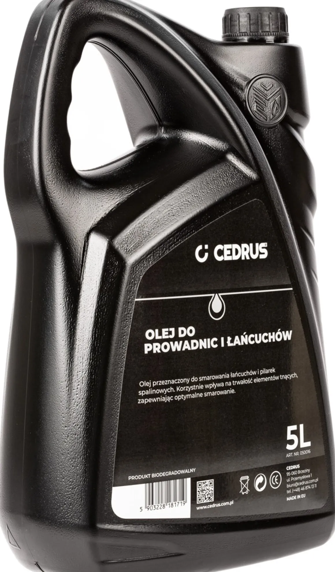 OLEJ CEDRUS 5L DO SMAROWANIA ŁAŃCUCHÓW I PROWADNIC PIŁ PILAREK PRZECINAREK 050016 - EWIMAX - OFICJALNY DYSTRYBUTOR - AUTORYZOWANY DEALER CEDRUS