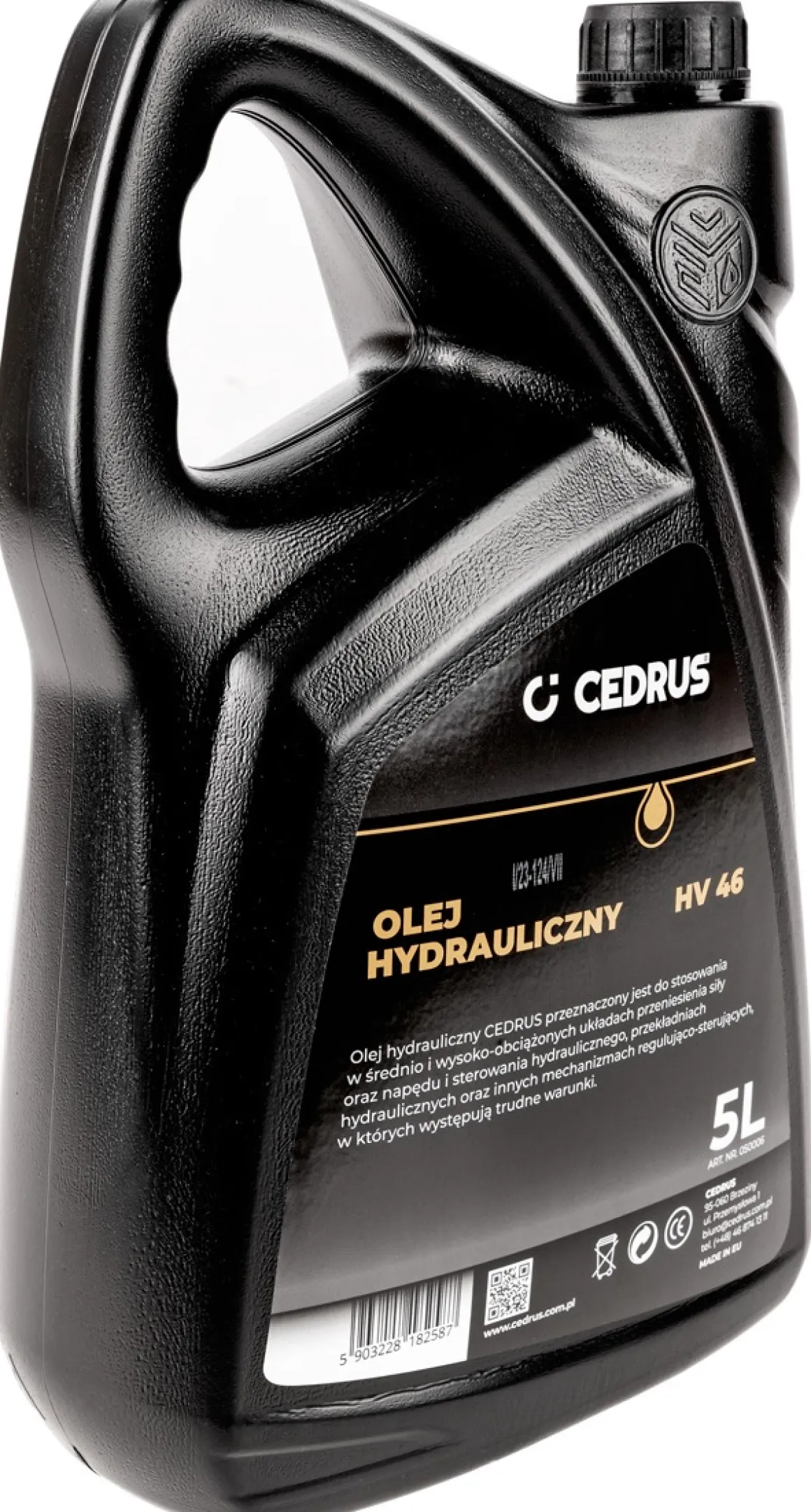 OLEJ PŁYN HYDRAULICZNY CEDRUS EKOMAX HV46 5 LITRÓW DO MASZYN URZĄDZEŃ i UKŁADÓW HYDRAULICZNYCH DO ŁUPAREK itp. 050006 - EWIMAX - OFICJALNY DYSTRYBUTOR - AUTORYZOWANY DEALER CEDRUS