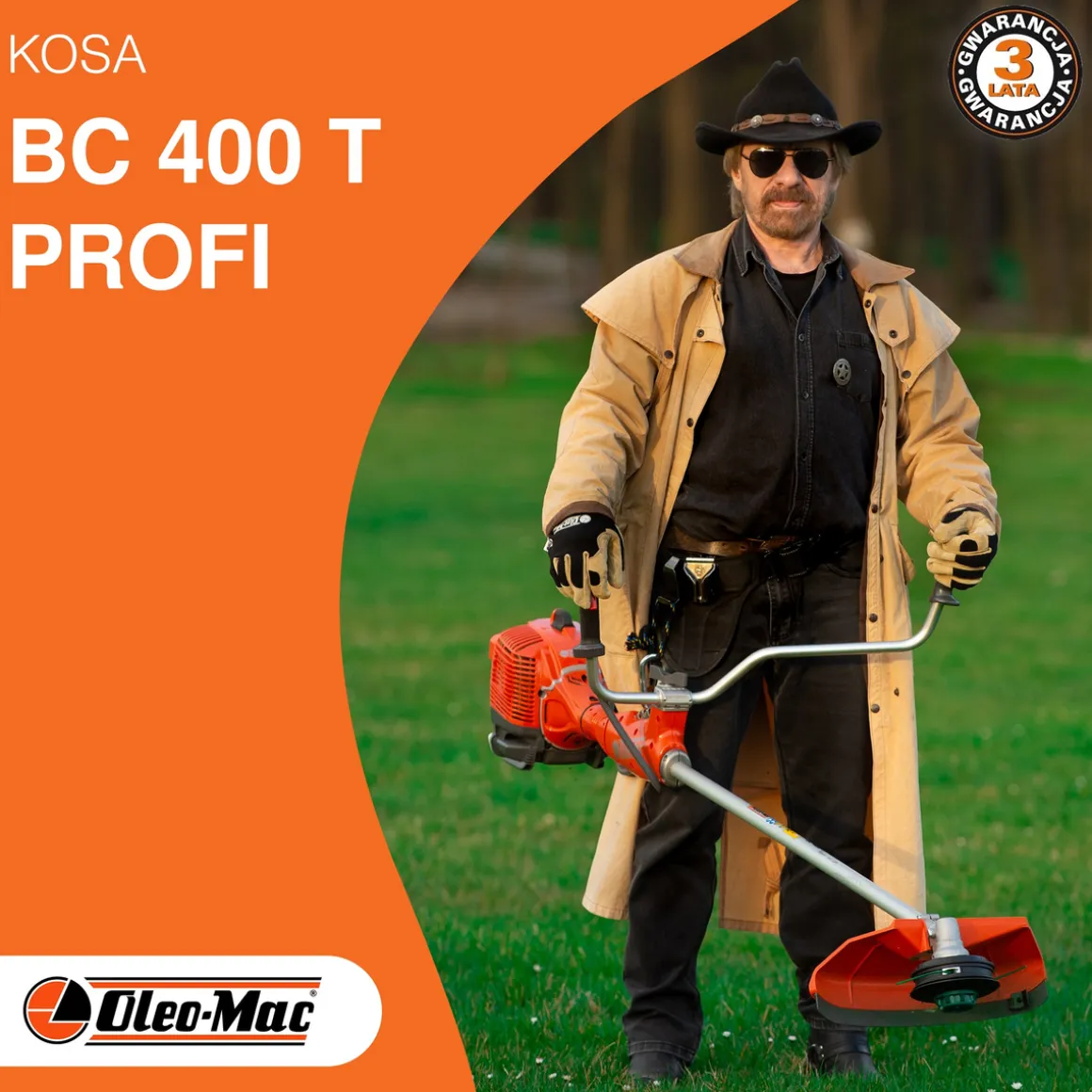 OLEO MAC BC 400 T PROFI KOSA SPALINOWA DO TRAWY PROFESJONALNA WYKASZARKA PODKASZARKA PODCINARKA MOC 2.5 KM KLASA PREMIUM 61429002E2 EWIMAX-OFICJALNY DYSTRYBUTOR - AUTORYZOWANY DEALER OLEO-MAC