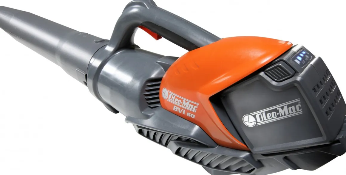 OLEO-MAC BVI 60 LI-ION ODKURZACZ AKUMULATOROWY OGRODOWY DMUCHAWA DO LIŚCI 40V 5Ah KOMPLETNY ZESTAW PREMIUM 54069001S1 -OFICJALNY DYSTRYBUTOR - AUTORYZOWANY DEALER OLEO-MAC