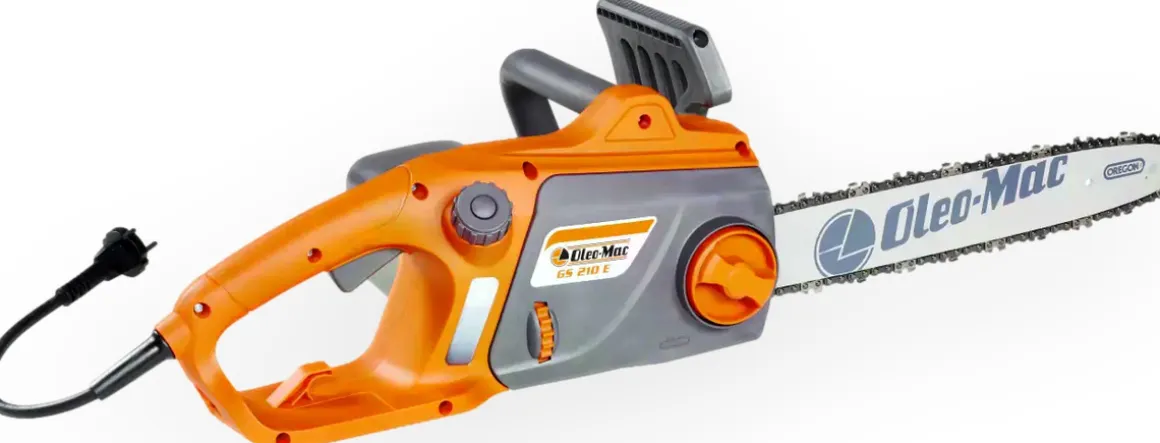 OLEO-MAC GS210 E PIŁA PILARKA PRZECINARKA ELEKTRYCZNA ŁANCUCHOWA DO DREWNA GAŁĘZI 41 cm / 2000 W KLASA PREMIUM 51049001 EWIMAX-OFICJALNY DYSTRYBUTOR - AUTORYZOWANY DEALER OLEO-MAC