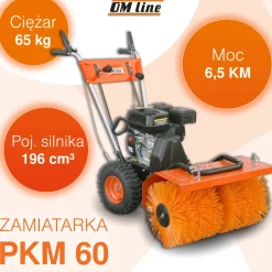 OLEO-MAC OM LINE PKM 60 ZAMIATARKA ODŚNIEŻARKA ODŚNIEŻARKI SPALINOWA z NAPĘDEM MOC 6.5KM OO-OTHPKM60 - OFICJALNY DYSTRYBUTOR - AUTORYZOWANY DEALER OLEO-MAC