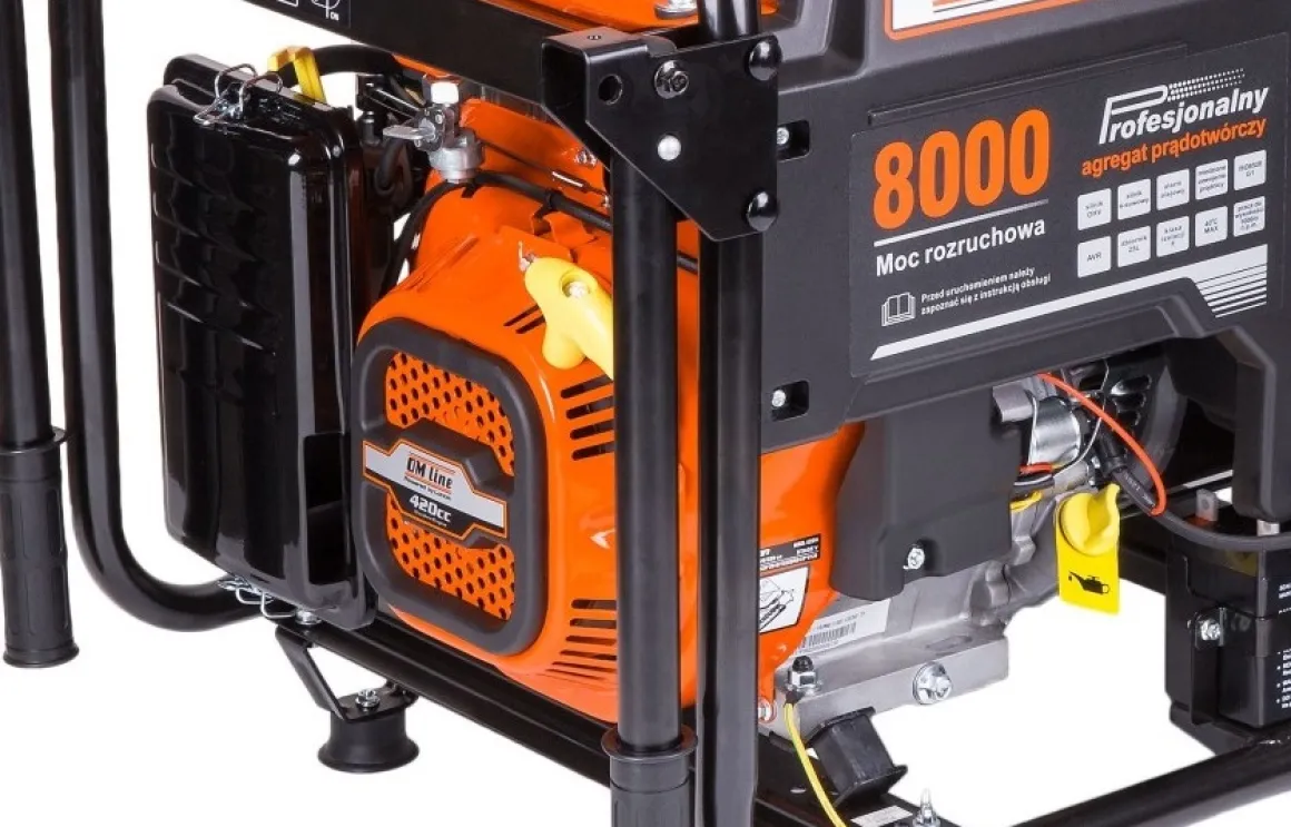 OLEO MAC OM LINE PZU 80E DAS AGREGAT GENERATOR PRĄDOTWÓRCZY 230V 400V z AVR ESTART ROZRUSZNIK 6,5 KW - OFICJALNY DYSTRYBUTOR - AUTORYZOWANY DEALER OLEO MAC