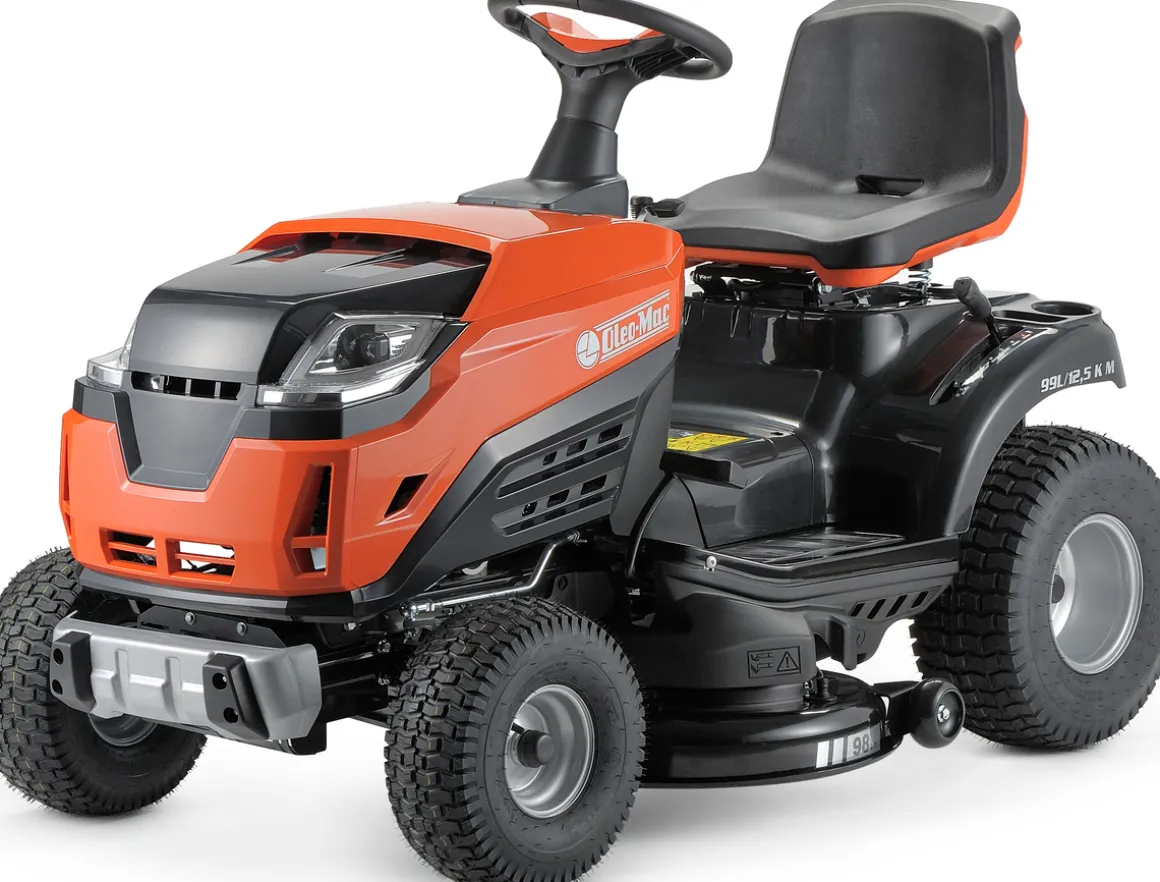 OLEO MAC OM 99L/12.5KM TRAKTOREK OGRODOWY DO TRAWY Z BOCZNYM WYRZUTEM KOSIARKA SAMOJEZDNA SPALINOWA DO TRAWY 68059201 98cm - OFICJALNY DYSTRYBUTOR - AUTORYZOWANY DEALER OLEO-MAC