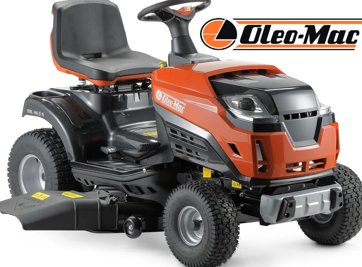 OLEO MAC OM 99L/14.5K TRAKTOREK OGRODOWY DO TRAWY Z BOCZNYM WYRZUTEM KOSIARKA SAMOJEZDNA SPALINOWA DO TRAWY HYDROSTAT 98cm 68059202 - OFICJALNY DYSTRYBUTOR - AUTORYZOWANY DEALER OLEO-MAC