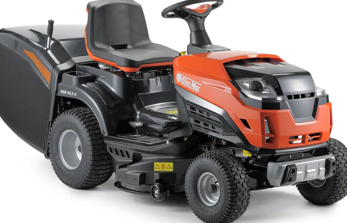 OLEO MAC OM 86 R/14,5 K TRAKTOREK OGRODOWY DO TRAWY Z TYLNYM WYRZUTEM KOSIARKA SAMOJEZDNA SPALINOWA DO TRAWY HYDROSTAT 86cm 68059205 - OFICJALNY DYSTRYBUTOR - AUTORYZOWANY DEALER OLEO-MAC
