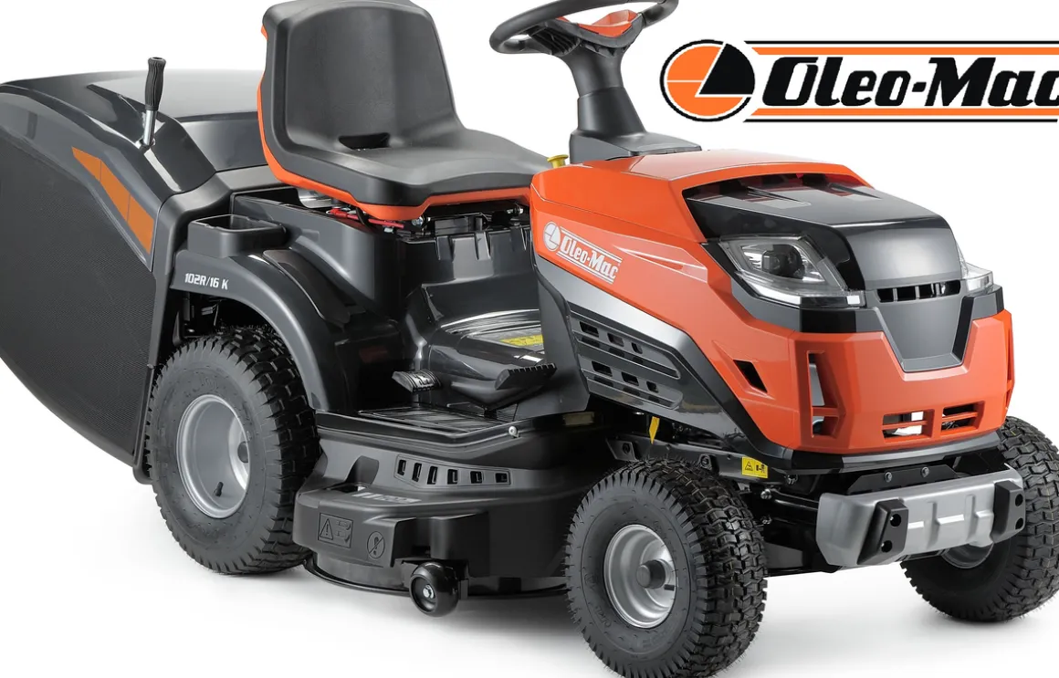 OLEO MAC OM 102 R/16 K TRAKTOREK OGRODOWY DO TRAWY Z TYLNYM WYRZUTEM KOSIARKA SAMOJEZDNA SPALINOWA DO TRAWY HYDROSTAT 102cm 68059207 - OFICJALNY DYSTRYBUTOR - AUTORYZOWANY DEALER OLEO-MAC