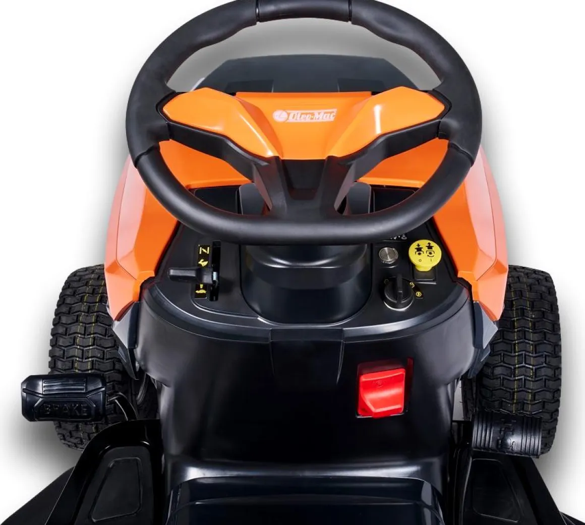 OLEO MAC OM 92 R/16 K TRAKTOREK OGRODOWY DO TRAWY Z TYLNYM WYRZUTEM KOSIARKA SAMOJEZDNA SPALINOWA DO TRAWY HYDROSTAT 92cm 68059206 - OFICJALNY DYSTRYBUTOR - AUTORYZOWANY DEALER OLEO-MAC