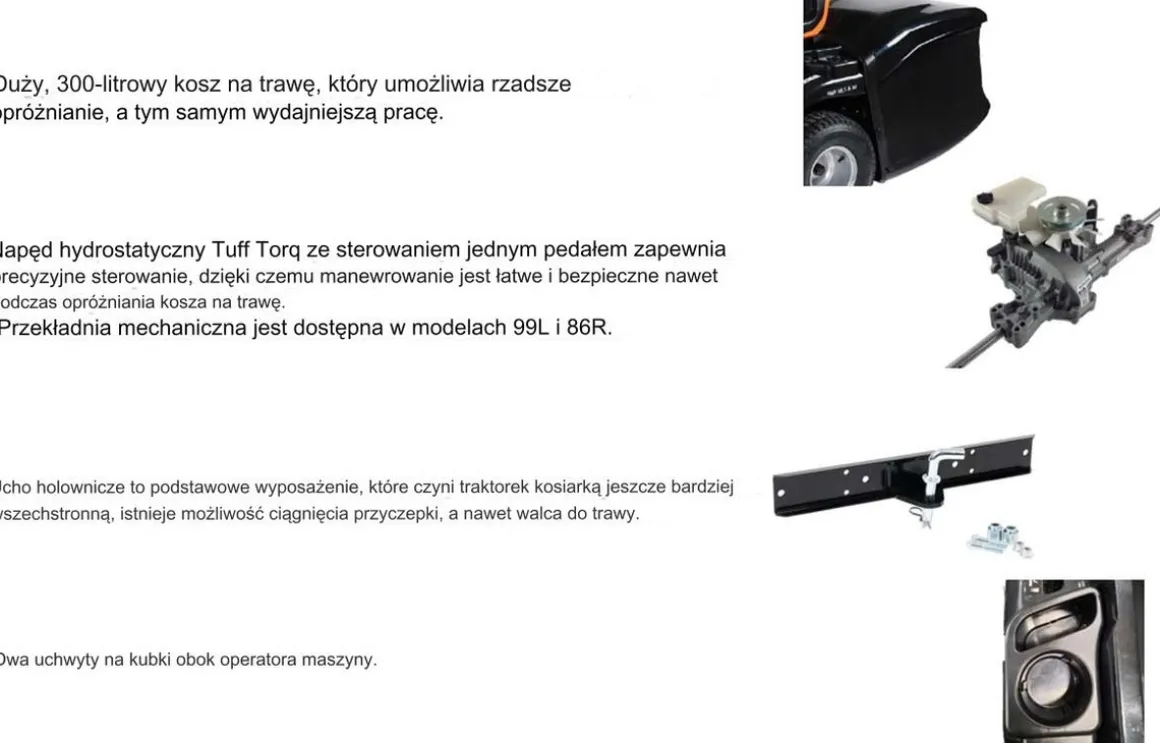 OLEO MAC OM 92 R/16 K TRAKTOREK OGRODOWY DO TRAWY Z TYLNYM WYRZUTEM KOSIARKA SAMOJEZDNA SPALINOWA DO TRAWY HYDROSTAT 92cm 68059206 - OFICJALNY DYSTRYBUTOR - AUTORYZOWANY DEALER OLEO-MAC