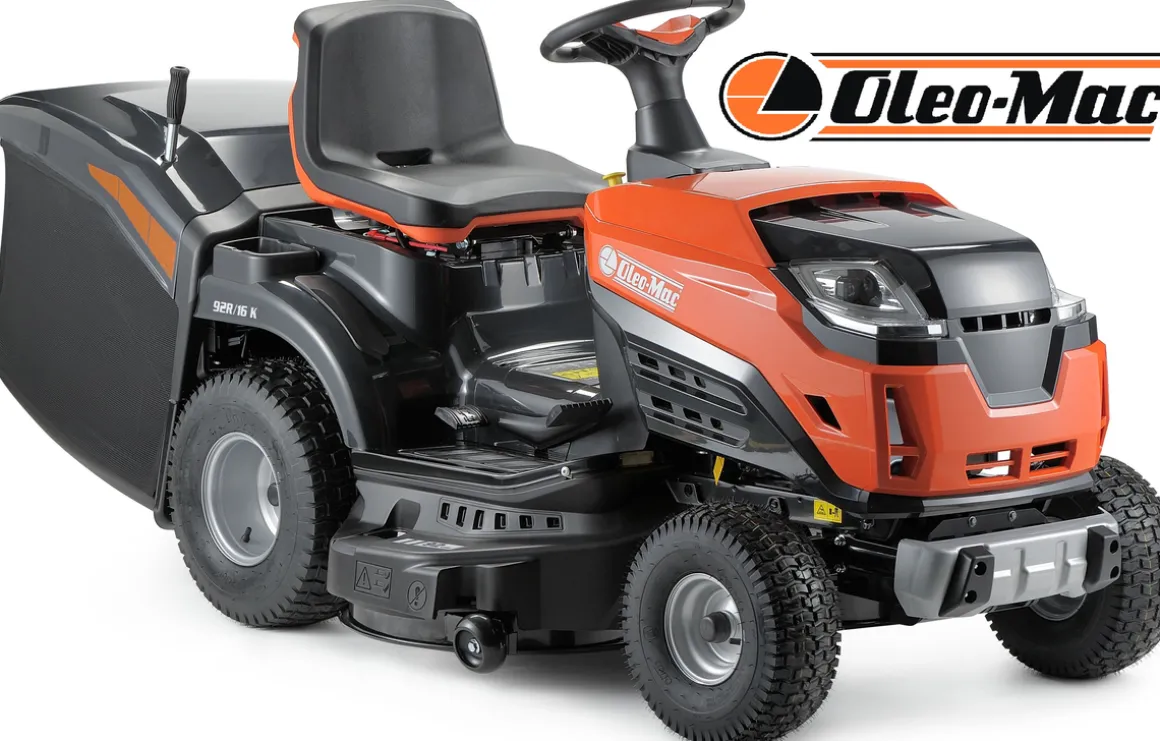 OLEO MAC OM 92 R/19 KV TRAKTOREK OGRODOWY DO TRAWY Z TYLNYM WYRZUTEM KOSIARKA SAMOJEZDNA SPALINOWA DO TRAWY HYDROSTAT 92cm 68059209 - OFICJALNY DYSTRYBUTOR - AUTORYZOWANY DEALER OLEO-MAC