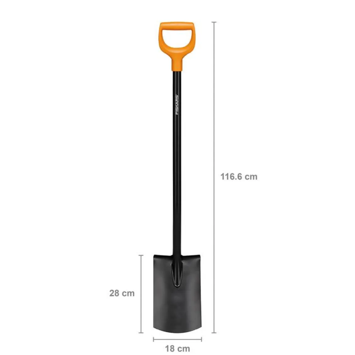 Łopata szpadel prosty FISKARS Solid 1066717 stal borowa do kopania ogrodowa